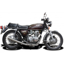 Delkevic Uitlaatsysteem 4-1 Classic Megaphone | Zilver | Honda CB550