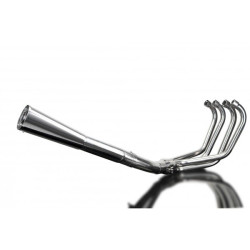 Delkevic Exhaust System 4-1 Classic Megaphone | Silver | Honda CB750 K1-K6