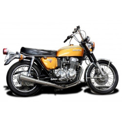 Delkevic Exhaust System 4-1 Classic Megaphone | Silver | Honda CB750 K1-K6