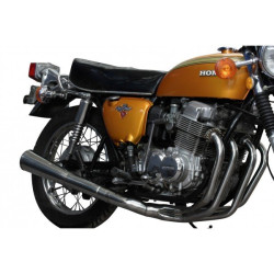 Delkevic Uitlaatsysteem 4-1 Classic Megaphone | Zilver | Honda CB750 K1-K6