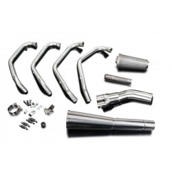 Delkevic Uitlaatsysteem 4-1 Classic Megaphone | Zilver | Honda CB750 K1-K6