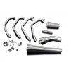 Delkevic Uitlaatsysteem 4-1 Classic Megaphone | Zilver | Honda CB750 K1-K6
