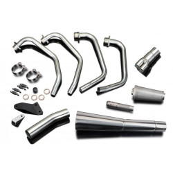 Delkevic Exhaust System 4-1 Classic Megaphone | Silver | Honda CB900C
