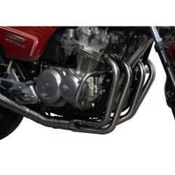 Delkevic Exhaust System 4-1 Classic Megaphone | Silver | Honda CB900F Bol D'or