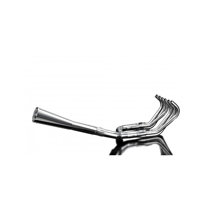 Delkevic Uitlaatsysteem 6-1 Classic Megaphone | Zilver | Honda CBX1000A/CBX1000B Pro Link/CBX1000Z