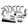 Delkevic Exhaust System 6-1 Classic Megaphone | Silver | Honda CBX1000A/CBX1000B Pro Link/CBX1000Z