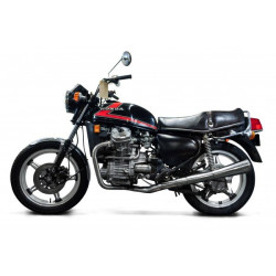 Delkevic Uitlaatsysteem 2-1 Classic Megaphone | Zilver | Honda 500 CX500
