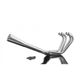 Delkevic Exhaust System 4-1 Classic Megaphone | Silver | Kawasaki 1100 GPZ/GPZ1100 Uni-Trak