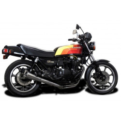 Delkevic Uitlaatsysteem 4-1 Classic Megaphone | Zilver | Kawasaki 1100 GPZ/GPZ1100 Uni-Trak