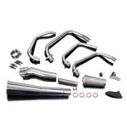 Delkevic Exhaust System 4-1 Classic Megaphone | Silver