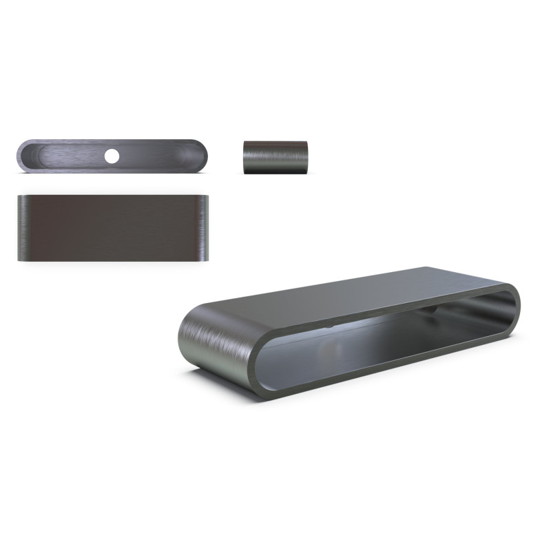 Highsider Behuizing CNC Stripe Run | Antraciet