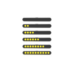 Highsider Knipperlichten Sequence LED Stripe-Run | Zwart