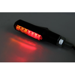 Highsider Smart Knipperlichten + Achterlicht LED Shorty Fin | Zwart