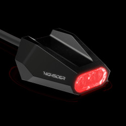 Highsider Achterlicht LED Split-V | Zwart