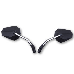 Highsider Spiegels + Positielichten LED Stealth-X3 | Zwart