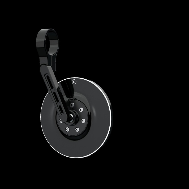 Highsider Stuureind Spiegel Short Conero | Zwart/Mat Zwart