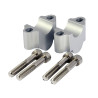 Bike-It Handlebar Risers 30mm (28.6mm FatBar) | Silver