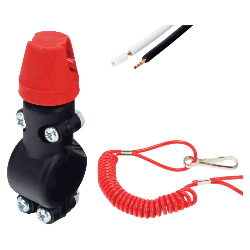 Bike-It Kill Switch Universeel | Zwart/Rood