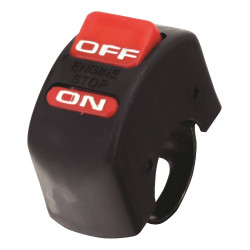 Bike-It Stuur Schakelaar aan/uit | Zwart/Rood
