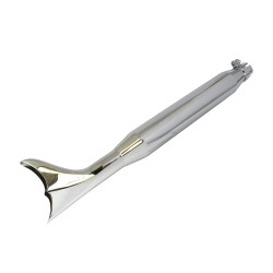 Bike-It Uitlaat Universeel Fishtail 760mm | Chroom