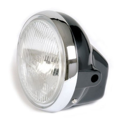 Bike-It Koplamp H4 7" CB250 | Zwart
