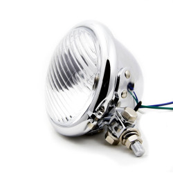 Bike-It Spotlight UK 35/35W 4,5" Bates Style | Chroom