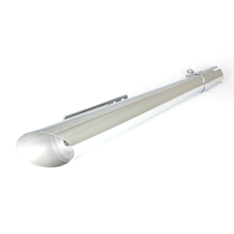 Bike-It Uitlaat Universeel SlashCut 600mm | Chroom