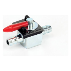 Bike-It Benzinekraan Open/Dicht ø8mm | Zwart/Rood