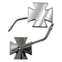Bike-It Spiegels Maltese Cross | Chroom