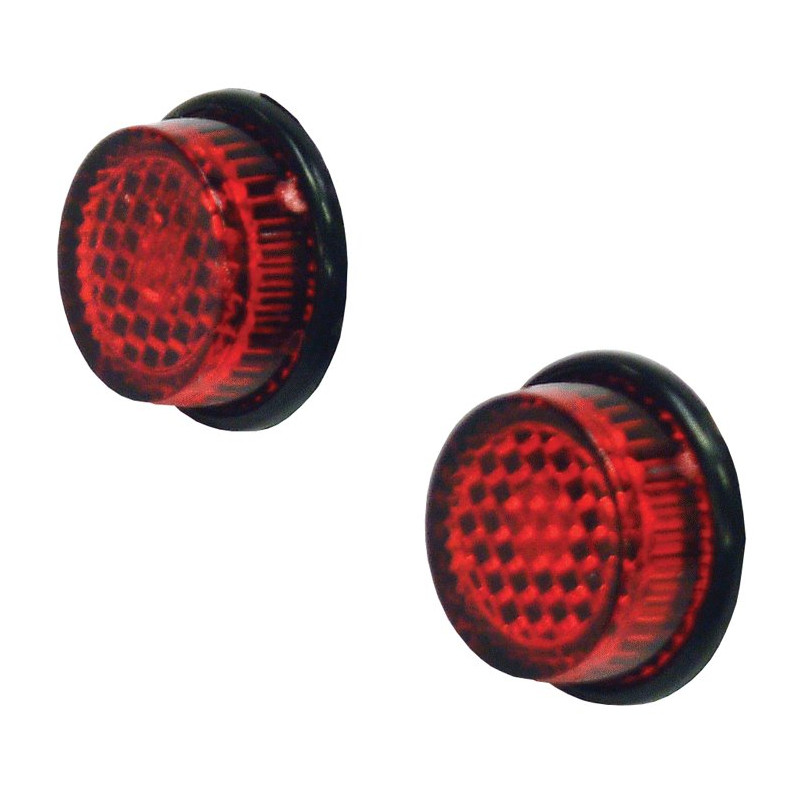 Bike-It Reflector Nummerplaat Zelfklevend 20mm | Rood