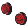 Bike-It Reflector Nummerplaat Zelfklevend 20mm (50 stuks) | Rood