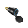 Bike-It DIN plug USB QC3.0/USB-C 12V | Zwart