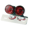 Bike-It Achterlicht Surround Twin | Rood/Chroom