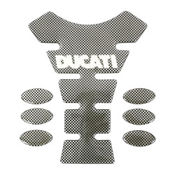 Bike-It Tankpad Spine Ducati Logo | Carbon