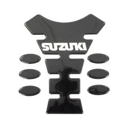 Bike-It Tankpad Spine Suzuki Logo | Carbon