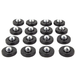 Bike-It Bumper Stops (16 pieces) | Black/Chrome