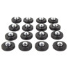Bike-It Bumper Stops (16 pieces) | Black/Chrome