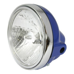 Bike-It Koplamp 25/25W 7" Rond - Blauw