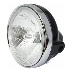 Bike-It Koplamp 25/25W 7" Rond - Zwart