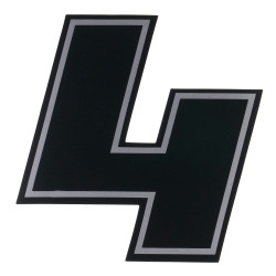 Bike-It Nummer Race Deluxe 4" (10 stuks)