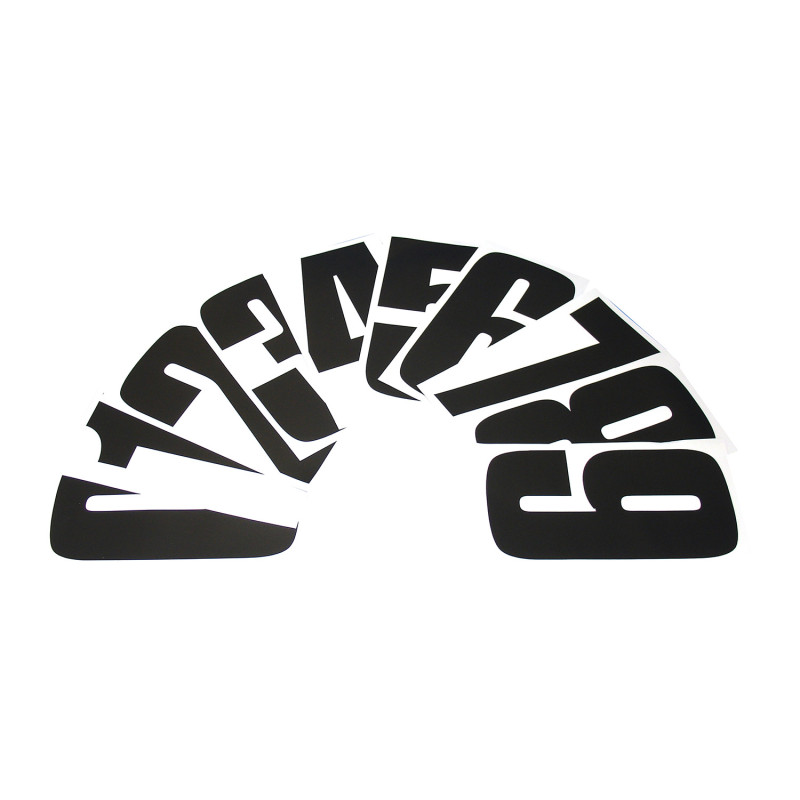 Bike-It Nummer Race Deluxe 8" (10 stuks)