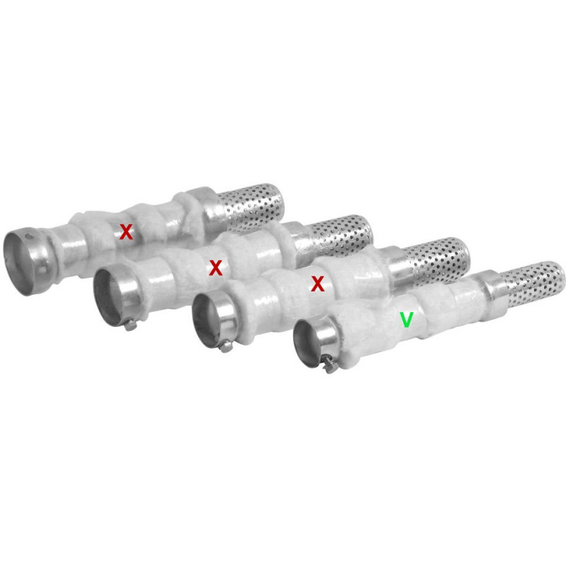 Highway Hawk Decibel Killer DragPipe ø41mm | Gv staal