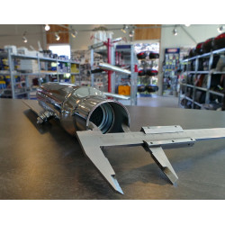 Highway Hawk Decibel Killer DragPipe ø57mm | Gv staal