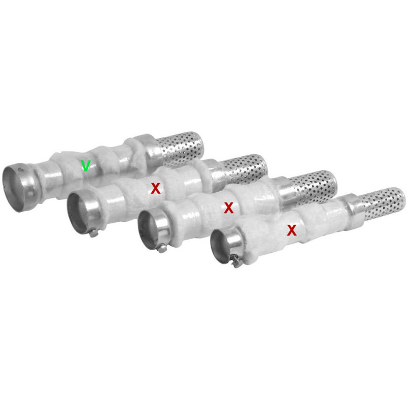 Highway Hawk Decibel Killer DragPipe ø51mm | Gv staal