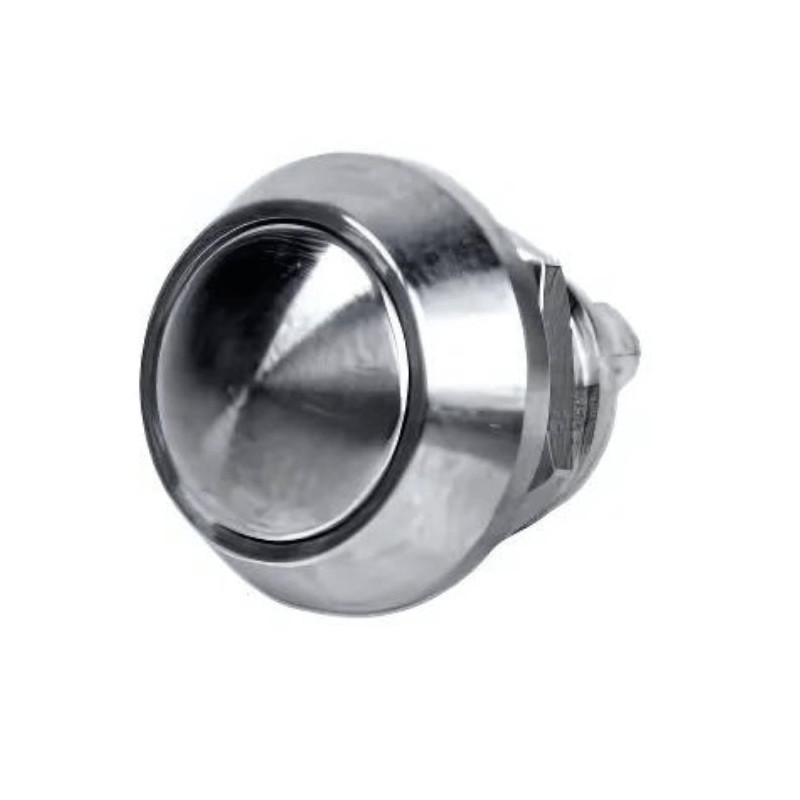 Highway Hawk Schakelaar Push ø17mm | Zilver