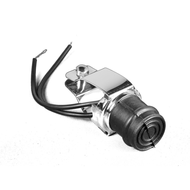 Techline Stuur Schakelaar Aan/Uit | Zwart/Chroom