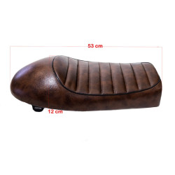 Techline Zadel Caféracer | Bruin