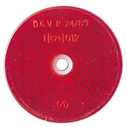 TechLine Reflector Rond ø60mm Bout | Rood