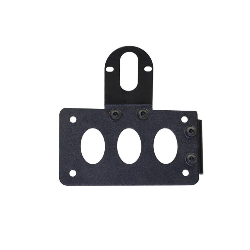 Techline Kentekenplaathoder zijbevestiging | Zwart