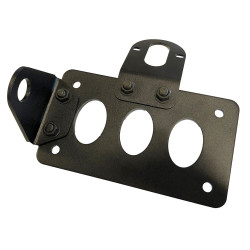 Techline Kentekenplaathoder zijbevestiging | Zwart